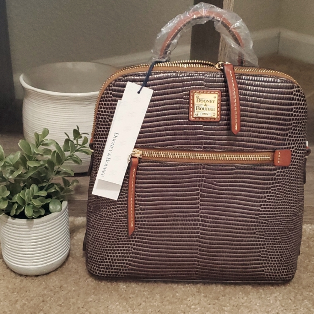 Dooney & Bourke Embossed Lizard Backpack